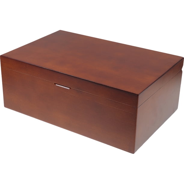 Caja de madera grande para recuerdos, organizador de accesorios y joyas, caja de almacenamiento