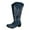 #01Blue, variant on Tejiojio Women's Ladies Fashion Casual Beautiful Knotted Knee-high Long Boots Flat Shoes