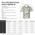 thumbnail image 3 of KLL Men's Hawaiian Shirt Short Sleeve Button Down Beach Shirts-Lilies Flowers, 3 of 5