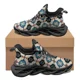 thumbnail image 1 of Zapatillas planas informales para mujer, cómodas y transpirables para correr al aire libre, de verano, con estampado de tótem tribal africano., 1 of 6