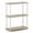 Oak, variant on Pemberly Row Wood 3-Tier Shelf Display Rack with Classic Tube in Walnut