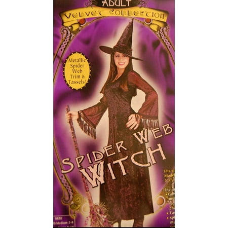 Spider Web Witch Costume Medium/Large 8-14