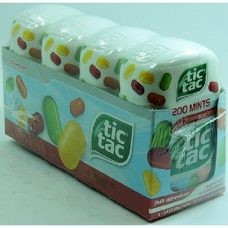 Product Of Tic Tac, Mint Fruit Adventure - Bottle, Count 4 (3.4 oz) - Mints / Grab Varieties &