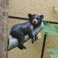 thumbnail image 4 of Figuras de oso de resina, escultura de Animal de oso negro colgante de árbol durmiendo, 1 pieza ER, 4 of 5