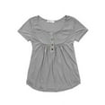 thumbnail image 4 of Babibeauty Women Summer Cotton Short Sleeve Casual Loose Tops Blouse Tee T-Shirt, 4 of 6