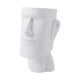 thumbnail image 4 of Maceta de resina nórdica sencilla con forma de maceta, jarrón con busto de rostro humano. Blanco, 4 of 9