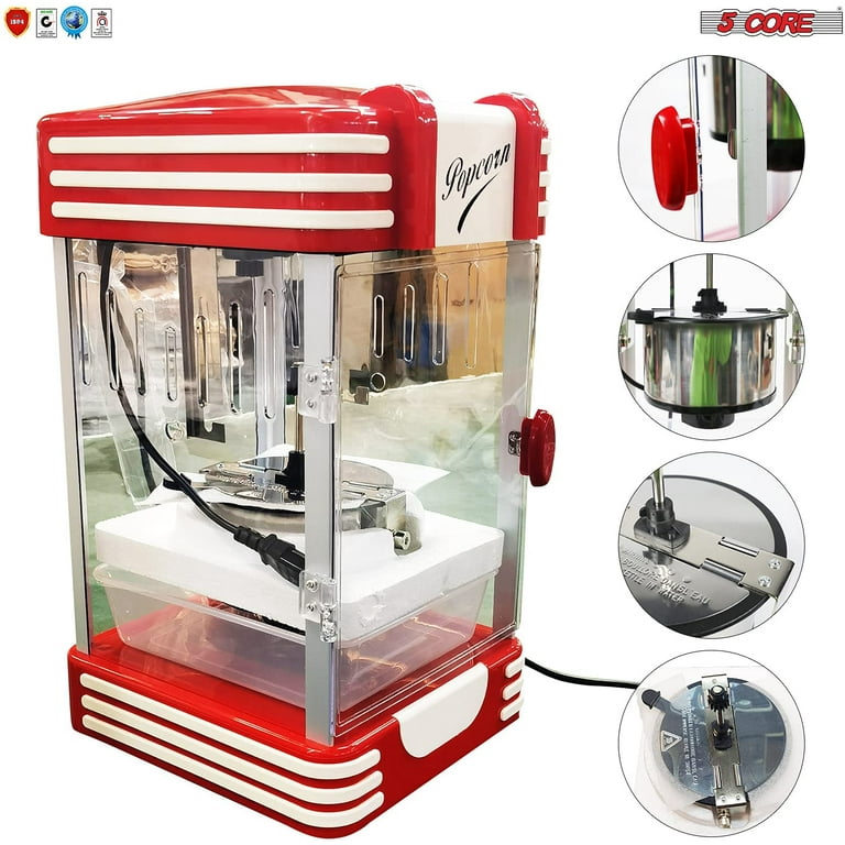 Household 850W electric popcorn machine automatic hot Pipoqueir machine  Home-made Diy Popcorn Movie Snack Sonifer