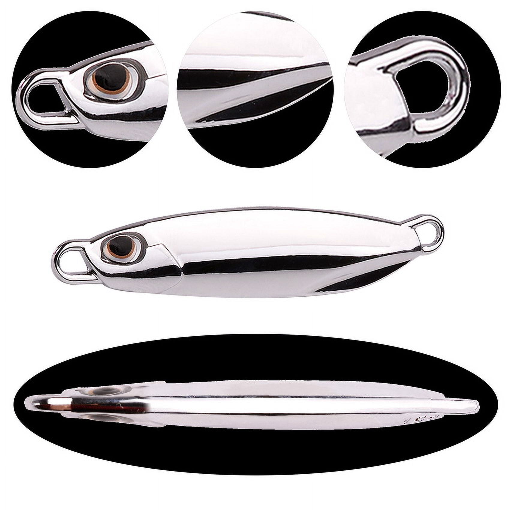 10PC/lot Metal Cast Jig Spoon 10g 20g 30g 40g Lures set With Hook Casting Jigging Fish Sea Bass Fishing Lure Artificial Bait