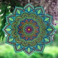 thumbnail image 2 of Tmrbno | 3D Metal Wind Spinner Hanging Pinwheels Mandala 12 Inches Stainless Steel Outdoor Gard, 2 of 7