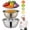 Sliver, variant on Bxaolu Germany Multifunctional Stainless Steel Basin - 2026 Colander Strainer Set, Salad Spinner Fruit Vegetable Rice Washing Strainer Basket Bowl, Rice Rinser Food Graters with Container (9.45")