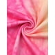 thumbnail image 5 of Camisones de mujer de tallas grandes Agnes Orinda, con cuello redondo, manga corta, en tie dye, pijamas suaves, ropa de dormir, vestido midi de lounge 1X color rosa fuerte, 5 of 6