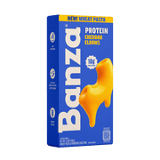 Banza Wheat Protein Cheddar Elbows Mac & Cheese – 16g Protein per Serving, No-Compromises Taste & Texture, Creamy & Cheesy, Powered by Chickpeas, 5.5oz