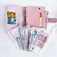 thumbnail image 2 of Muyoka Carpeta de presupuesto A6 con sobres de dinero en efectivo, sobres de planificador de presupuesto de cuero PU, carpeta de dinero, planificador diario, carpeta de ahorro de dinero, recibos de fa Muyoka Hogar, 2 of 7