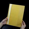 thumbnail image 3 of Yellow File Folder A4 Polypropylene with Transparent Front Cover, Assorted Color Plastic Report Covers with Prongs, Clear Front Report Cover for Presentation, Document, Back to School, 3 of 8