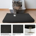 thumbnail image 3 of PETMAKER 30x24-Inch Double-Layer Waterproof Cat Litter Mat (Black), 3 of 9
