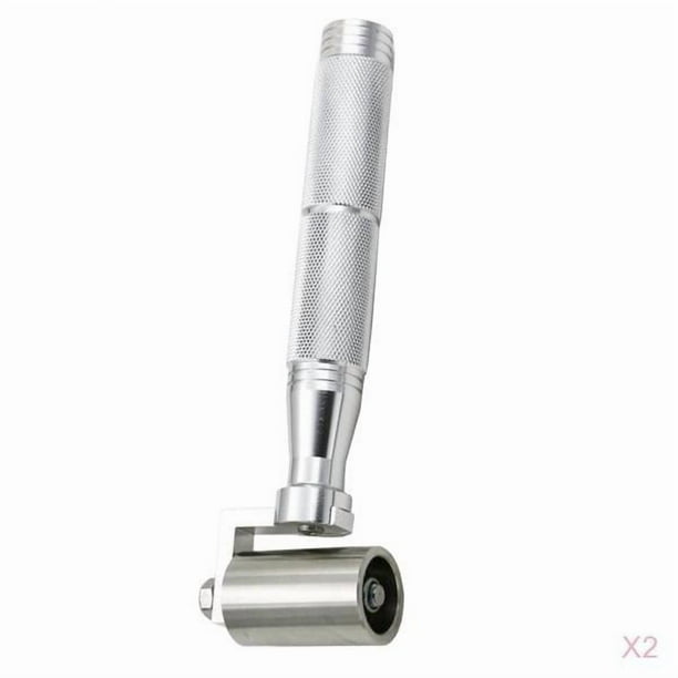 Rueda de Rodillo de de Papel Tapiz Plateado de material acero Inoxidable con Metal de 2 Piezas con