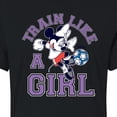 thumbnail image 3 of Disney - Train Like A Girl - Juniors Cropped Cotton Blend T-Shirt, 3 of 5