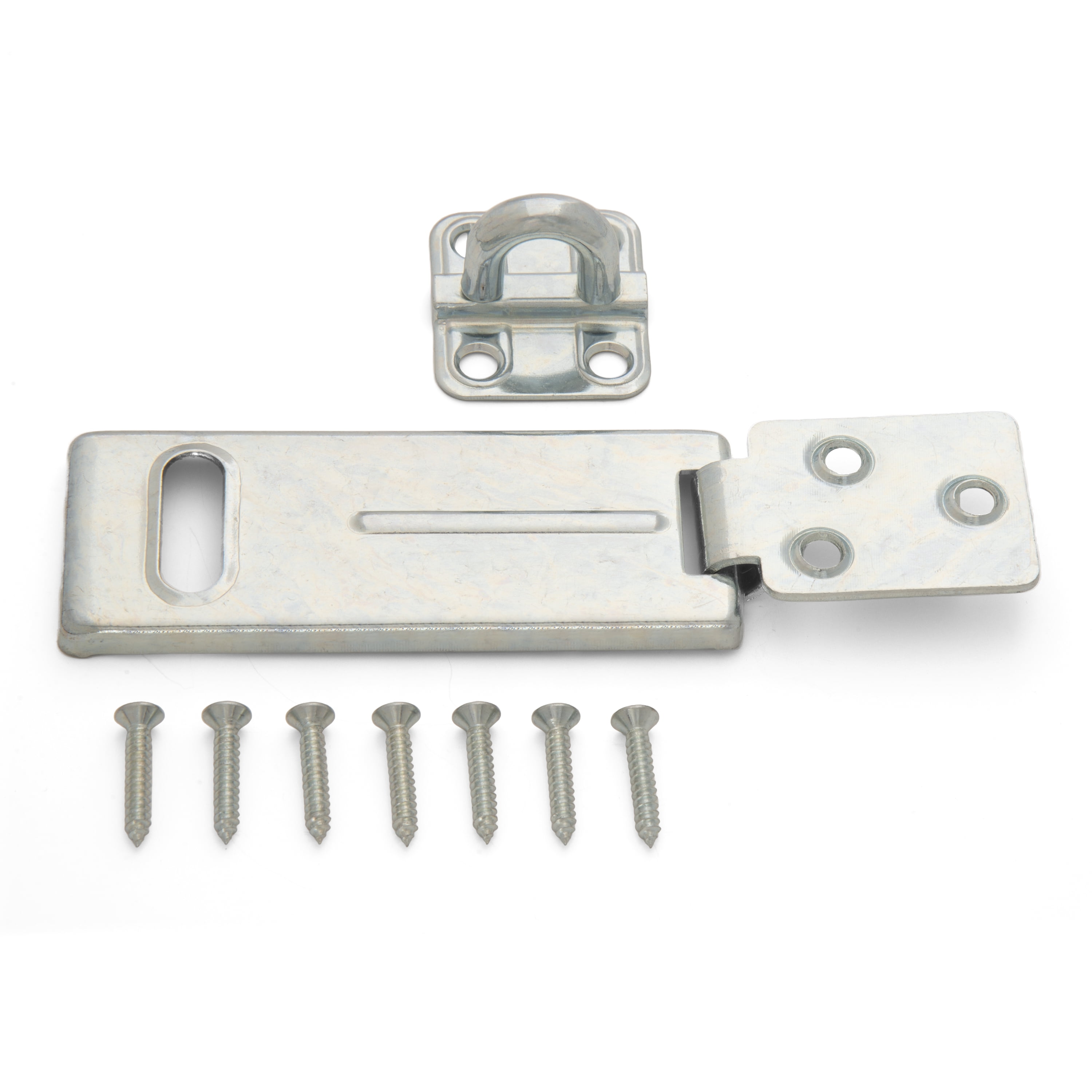 Brinks Zinc-Coated Fixed Staple Hasp with Hardened Steel Loop, 4.5 inch