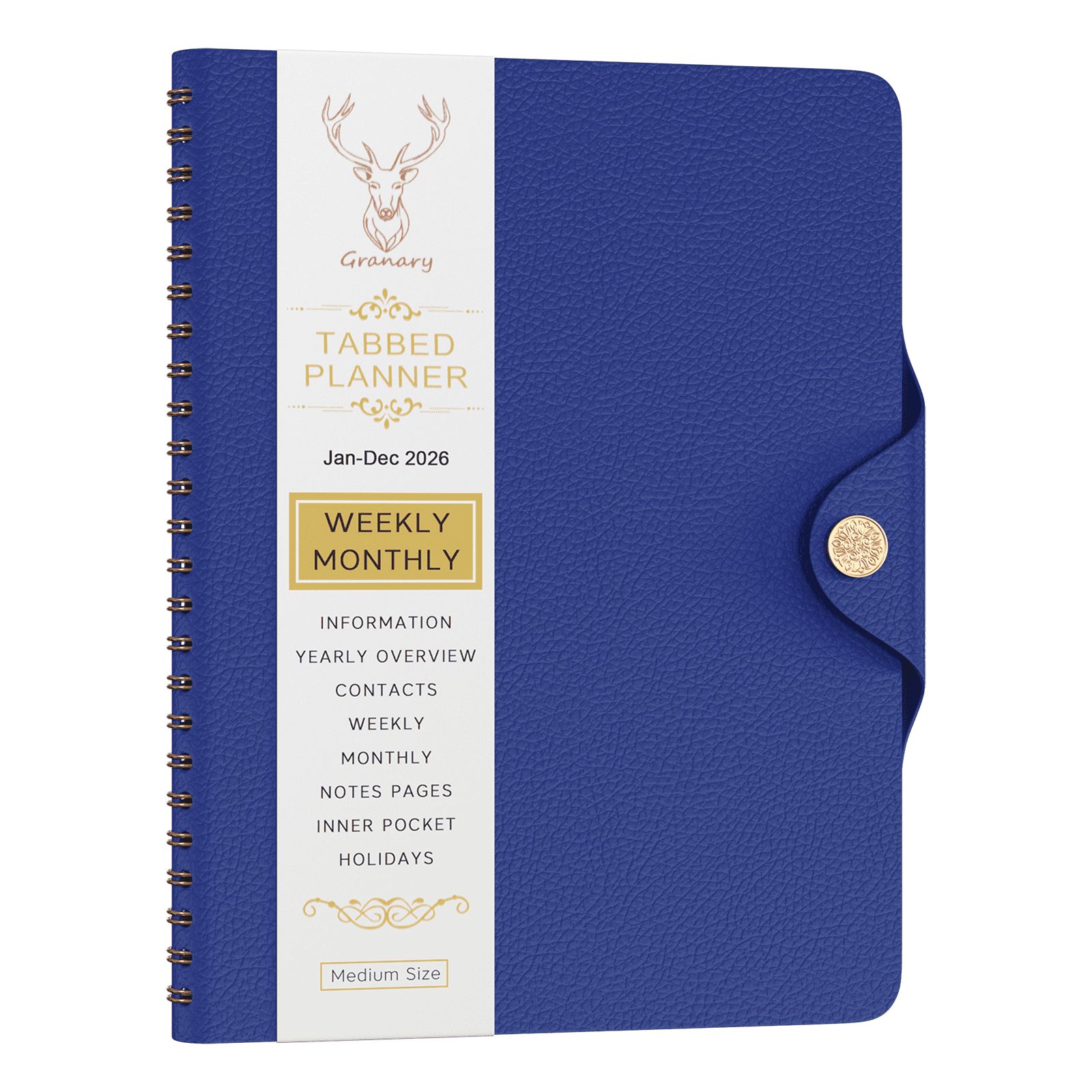 2026 Planner - Academic Weekly & Monthly Planner 2026 with Monthly Label,6.7" x 8.7", Jan. 2026 - Dec. 2026, Daily Planner with Pen Holder, Perfect for School & Office Schedule