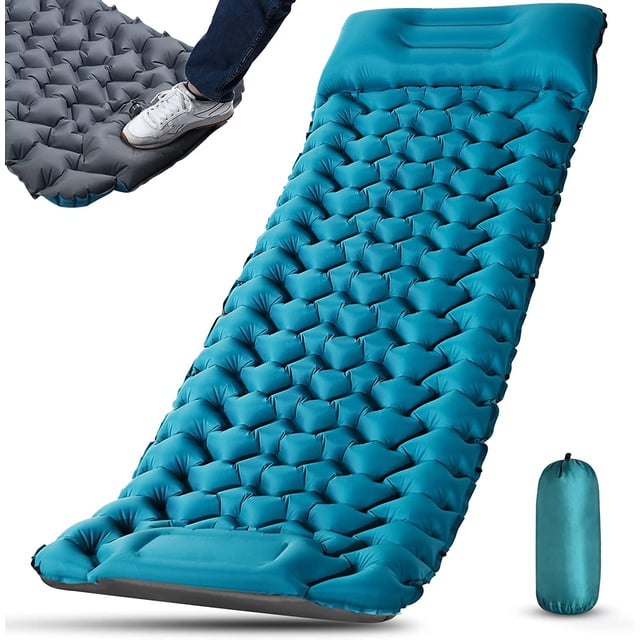 Colchoneta para dormir para acampar autoinflable ultraligera al aire libre - Colchón de aire grande engrosado Colchón inflable Colchoneta para dormir autoinflable gruesa con almohada Estera JFHHH pequeña