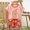 Pink, variant on Girl Outfits Size 4-5Y Cartoon Designs Short Sleeve Crewneck Top and Polka Dot Shorts 2 Piece Girls' Clothing Sets