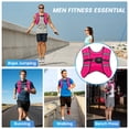 thumbnail image 7 of Weighted Vest Pink 8 Lb Weight Vest for Woman Men Sport Weighted Vest with Reflective Stripe Adjustable Buckle Straps Mesh Pocket for Strength Training Running, 7 of 7
