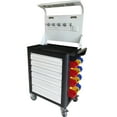 thumbnail image 4 of KAKA INDUSTRIAL GJC-206-2E Tool Cart, 6 Drawer Tool Chest 77 Capacity 4 Ball-Bearing on Lockable Wheels Glided Drawers, for Mechanics Industrial Garage, Warehouse & Repair Shop, 4 of 7