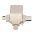 thumbnail image 4 of Adaptador OTG 3 en 1 Tipo C Micro Lightning a USB Máximo 10 Gbps Adaptador USB OTG de aleación de zinc para transmisión y carga, 4 of 12