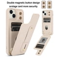 thumbnail image 4 of Crossbody Wristband Wallet Leather Card Slot Case For Iphone 15 Series,iPhone 14 Pro, 4 of 6