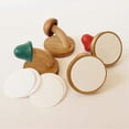 thumbnail image 4 of Nordic Wooden Mushroom Hooks, Wood Hanger Door Hook for Coats Hats Clothes and Accessories, 4 of 5