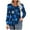 Blue, variant on Womens Tops, Summer Women's Print Long Sleeve Tops Loose Blouse Casual O-Neck Tee Shirts