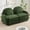 Green, variant on 68" Fluffy Teddy Loveseat Sofa, Small Loveseat with Curved Outline, Traditional Sofa with Double Layer Cushion for Household Lounge Areas, Orange