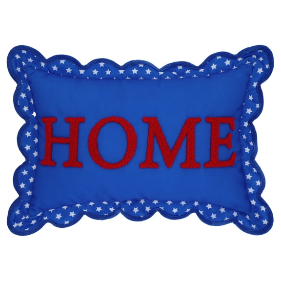 Way To Celebrate Home Sign Decorative Patriotic Pillow, Red/White/Blue, 20" x 14.5"
