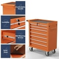 thumbnail image 2 of 7-Drawer Tool Chest,Rolling Tool Cart with Wheels,High Capacity Tool Cabinet with Locking System for Garage, Warehouse, Workshop-Orange, 2 of 7