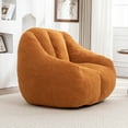 thumbnail image 3 of Bean Bag Chair with Filler, Bean Bag Sofa with Tufted Soft Stuffed Filling, Fluffy and Lazy Sofa, Comfy Cozy BeanBag Chairs with Memory Foam for Dorm, Apartment, Living Room, Yellow, 3 of 9