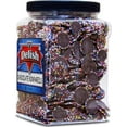 thumbnail image 3 of Rainbow Nonpareils Coated Dark Chocolate Discs by It's Delish, 2.5 Lbs Jumbo Container  Great Birthday & Christmas Gift, Chocolate Party Snacking Nonpareil Food Decor  Vegan, Certified Kosher Parve, 3 of 5