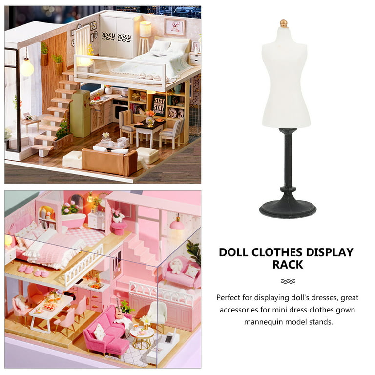 Doll Dress Form, Miniature Dress Form Mannequin Dollhouse Cloth