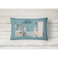 thumbnail image 2 of Carolines Treasures CK7512PW1216 Blue Bedlington Terrier in Bathtub Canvas Fabric Decorative Pillow 12H x16W multicolor, 2 of 4