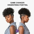 thumbnail image 3 of Ebo Instant Pony Synthetic Heat Resistant Draw String Ponytail Game Changer Jerry Curl 6" ( P1B/BG Off Black Burgundy ), 3 of 6