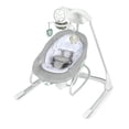 thumbnail image 1 of Ingenuity InLighten 2-in-1 Soothing Baby Swing & Rocker - Vibrating Swivel Infant Seat, Soothing Sounds, Lights - Remy, 1 of 5