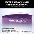 thumbnail image 2 of THERABAND High Resistance Band, Extra-Heavy Elastic Super Band for Full Body Workouts, Physical Therapy, Strength Training, Durable 41” Loop Exercise Band, 50 lbs Resistance, 2 of 10