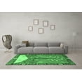 thumbnail image 3 of Ahgly Company Indoor Square Animal Emerald Green Traditional Area Rugs, 3' Square, 3 of 4
