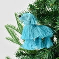 thumbnail image 2 of Holiday Time 1 Count Christmas Tassel Dog Ornament, Blue, 2 of 5