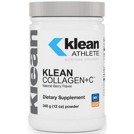 Klean ATHLETE Klean Collagen+C - Collagen Peptides with Vitamin C - For Joint & Connective Tissue Support - 12 Ounces - Natural Berry Flavor