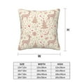 thumbnail image 2 of Throw Pillow Covers, Deer Bells Moon Christmas Tree Soft Square Pillow Cases with Invisible Zipper for Couch Bed Sofa, Farmhouse Fall Home Decor 12"x12", 2 of 7