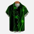 thumbnail image 2 of Midsumdr St. Patrick's Day Shirts for Men Casual Buttons Turndown Collar Shirts with Pocket Short Sleeve Plus Size Comfortable Hawaiian Shirt, 2 of 5