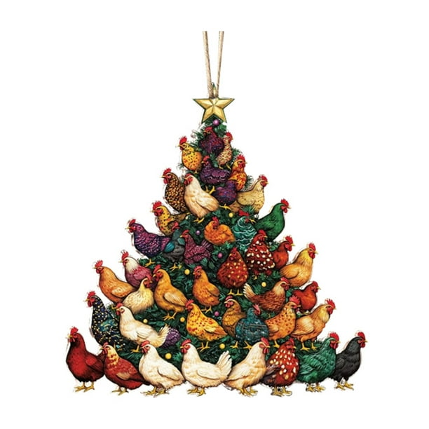 Adornos navideños Colgantes navideños de acrílico Adornos para árboles de Navidad Productos