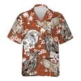 thumbnail image 3 of Camisa hawaiana con estampado 3D de búho misterioso para hombre, blusa con estampado de animales salvajes, camisetas Aloha unisex de verano, camisetas con solapa y mangas cortas, 3 of 5