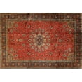 thumbnail image 1 of Ahgly Company Machine Washable Indoor Rectangle Traditional Gold Brown Area Rugs, 3' x 5', 1 of 7