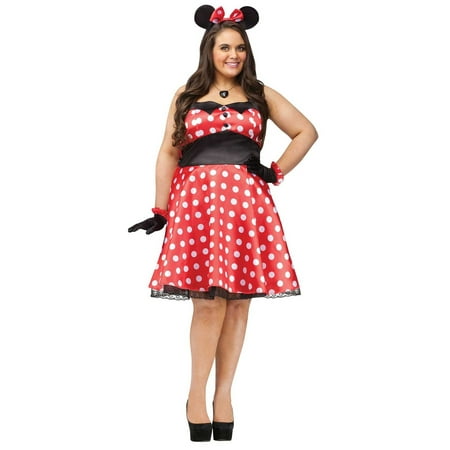 Retro Miss Mouse Plus Size Costume X-Large 16-20